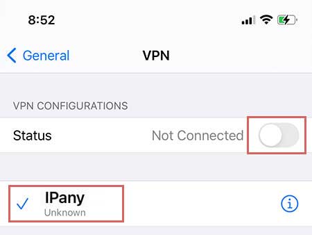 IOS IKEv2 VPN Connection